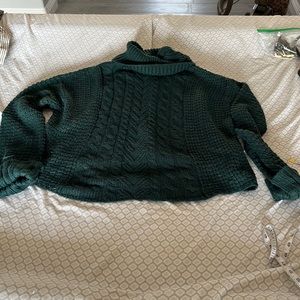 RD Style Green Cable Knit Sweater
